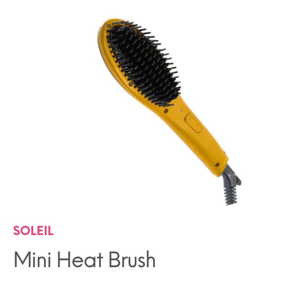 *NEW* SOLEIL HAIR TOOLS Mini Heat Brush, Color Apricot. SOLD OUT Online! - Picture 3 of 6